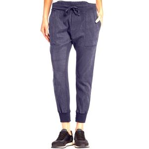 NWT James Perse Mixed Media Linen Cotton Jogger SM